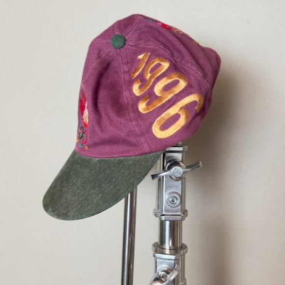 vintage 1996 Atlanta Summer Olympics Canada Strapback Suede Hat - Picture 2 of 5